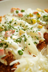 pasta with cheese and olives