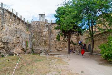 Sinop/Turkey - August 04 2019: Sinop Fortress Prison, (Turkish: Sinop Kale Cezaevi) was a state...