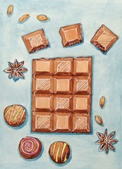 chocolate and chocolate sweets