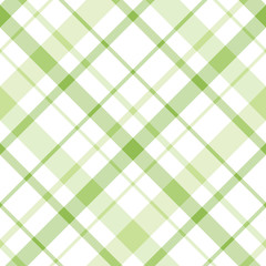 Seamless pattern in fine light green and white colors for plaid, fabric, textile, clothes, tablecloth and other things. Vector image. 2