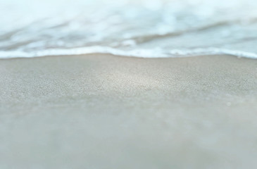 Fototapeta na wymiar Beach background with romantic sand