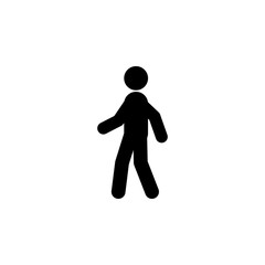 walking man icon. Simple glyphvector of ban set for UI and UX, website or mobile application