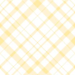 Seamless pattern in fine light yellow and white colors for plaid, fabric, textile, clothes, tablecloth and other things. Vector image. 2