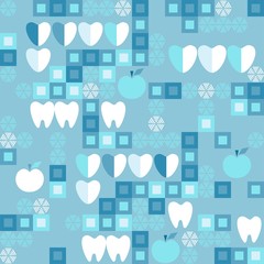 Seamless pattern for the dentist