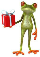 Fototapeta premium Fun frog - 3D Illustration