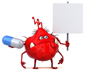 Fun germ - 3D Illustration