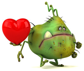 Fun germ - 3D Illustration