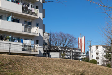東京都日野市にある団地　東京都日野市　日本