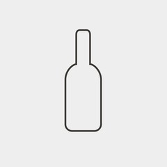 beer bottle icon vector illustration and symbol for website and graphic design