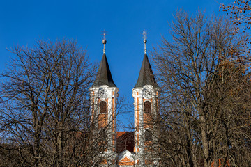 Fototapeta na wymiar Facade of the Basilica of Mariagyud in Hungary
