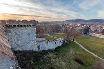 Castle of Siklos on a sunny winter day.