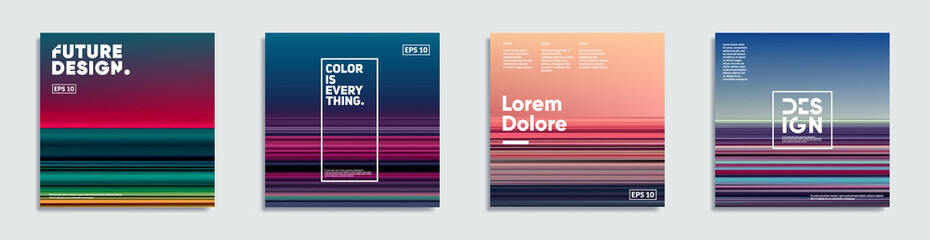 Abstract covers with creative gradients. Eps10 vector. 