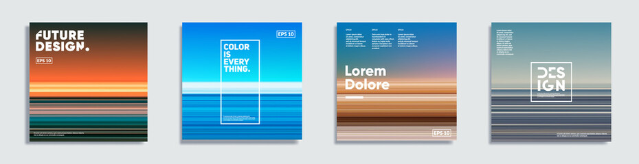 Abstract covers with creative gradients. Eps10 vector. 