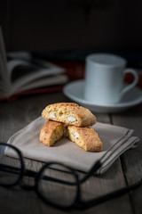 Cantucci or Cantuccini, typical biscuit from Florence and Tuscany - Italy