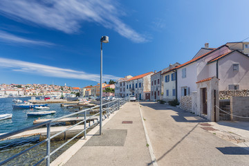 Obraz premium Street scene in Malj Losinj town, Croatia.