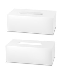 White paper wipes package with flap