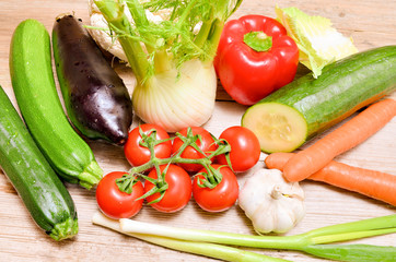 frisches Gemüse für eine gesunde Ernährung