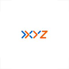 XYZ letter logo initial design