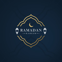 Ramadan Kareem Banner Vector Template Design Illustration