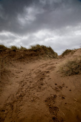 Sand dunes and sky