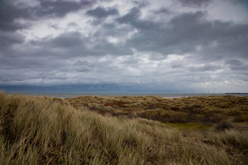 Fototapeta na wymiar Sand dunes and sky