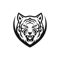 Tiger vector logo icon illustration