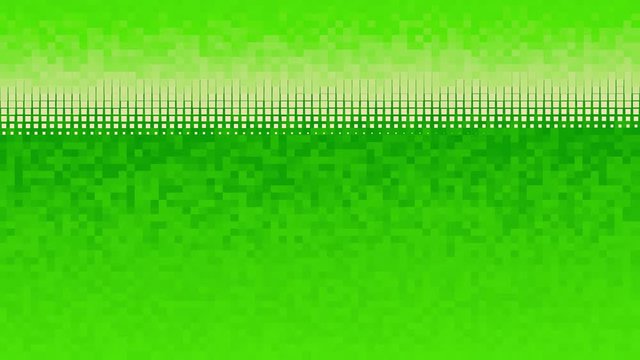 Bright color pixel background with gradient transition. Animtion. Colorful background of squares with seamless gradient transition