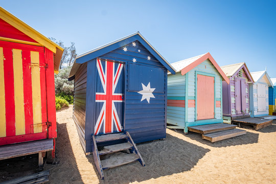 Brighton Beach Huts in Melbourne Victoria 
