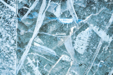 Awesome blue ice background.