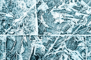 Awesome blue ice background.