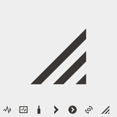 diagonal arrow icon vector illustration and symbol for website and graphic design