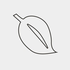 leaf icon vector illustration and symbol for website and graphic design