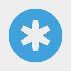 multiply star icon vector illustration and symbol for website and graphic design