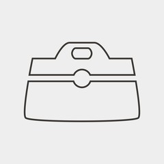 purse icon vector illustration and symbol for website and graphic design