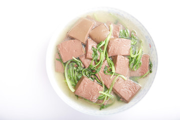 Pig blood soup