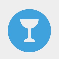 wine glass icon vector illustration and symbol for website and graphic design