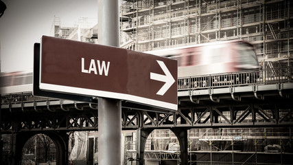 Street Sign to Law