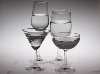 White water in the glass