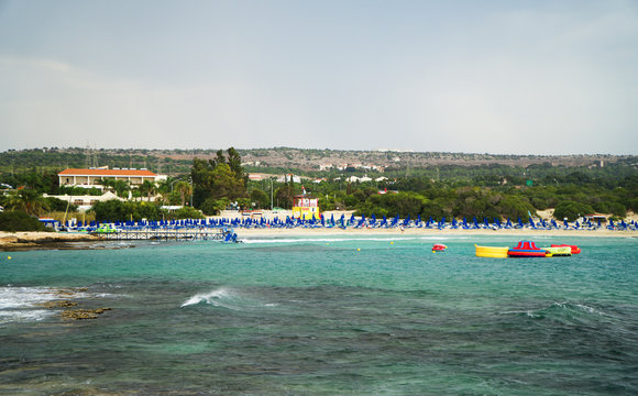 Landa Beach in Ayia Napa, Cyprus.