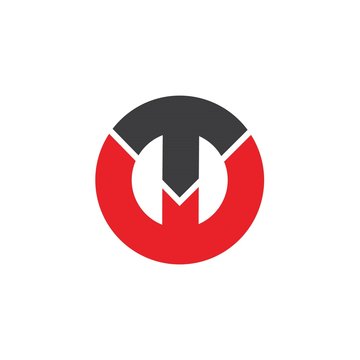 Initial letter wt or tw logo design template