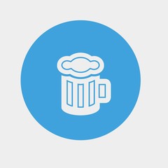 beer glass cup icon vector illustration and symbol for website and graphic design