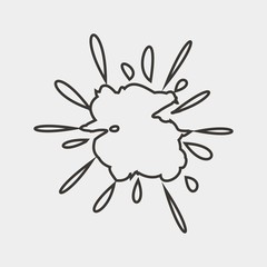 burst icon vector illustration and symbol for website and graphic design
