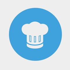 chef hat icon vector illustration and symbol for website and graphic design