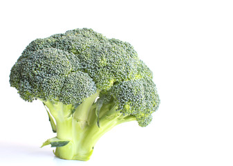 Fresh broccoli, isolated on white backround