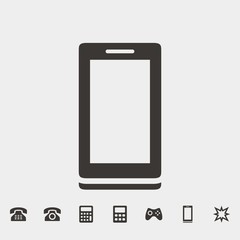 smart phone icon vector illustration and symbol for website and graphic design