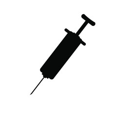  syringe icon on white background
