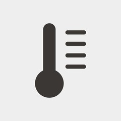 thermometer icon vector illustration and symbol for website and graphic design