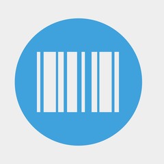 bar code icon vector illustration and symbol for website and graphic design