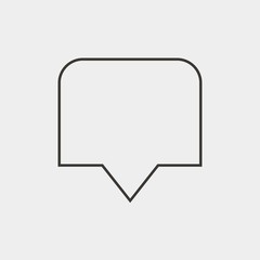 chat message icon vector illustration and symbol for website and graphic design