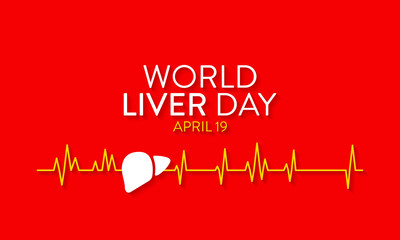 Vector illustration on the theme of World Liver Day observed on April 19th every year.